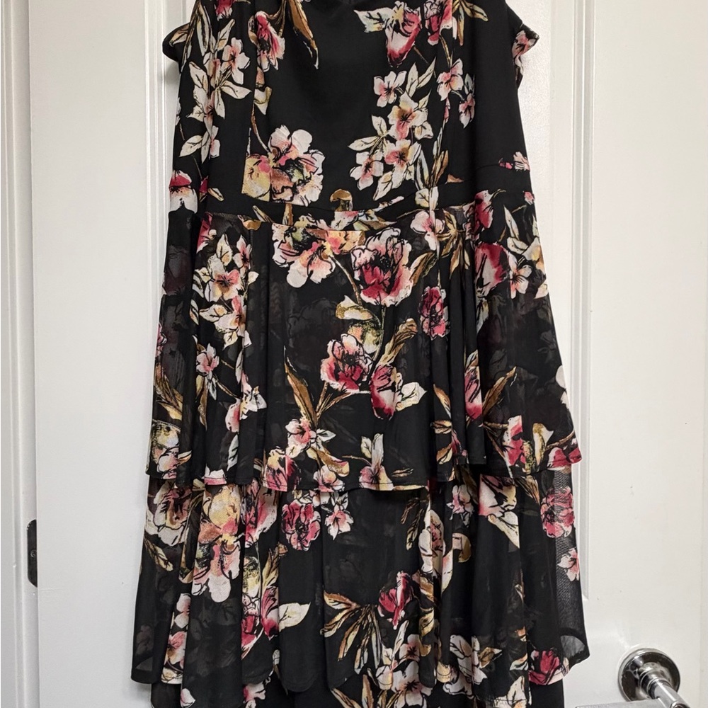 RACHEL Rachel Roy Black Floral Dress